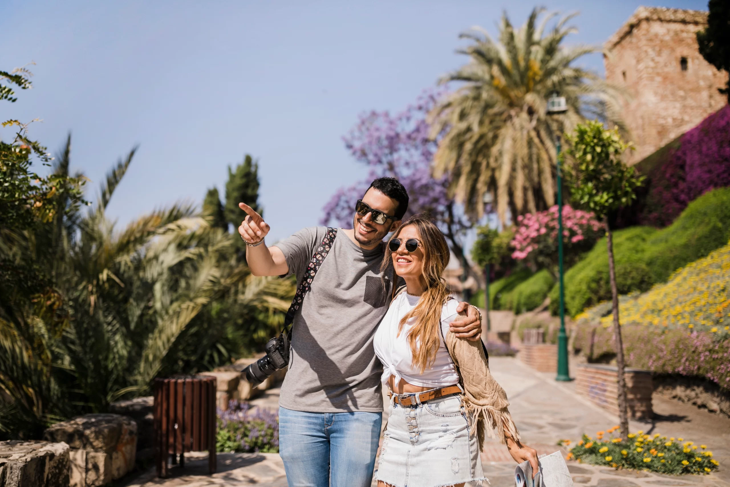 A couple enjoying their Abu Dhabi trip