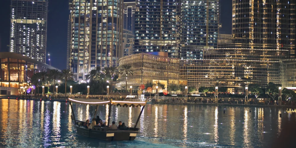 Night view of Dubai